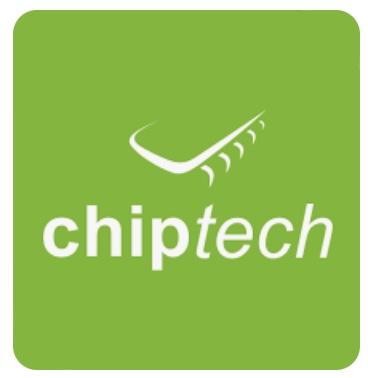 Green logo with the word "chiptech" and a stylised swoosh above it.